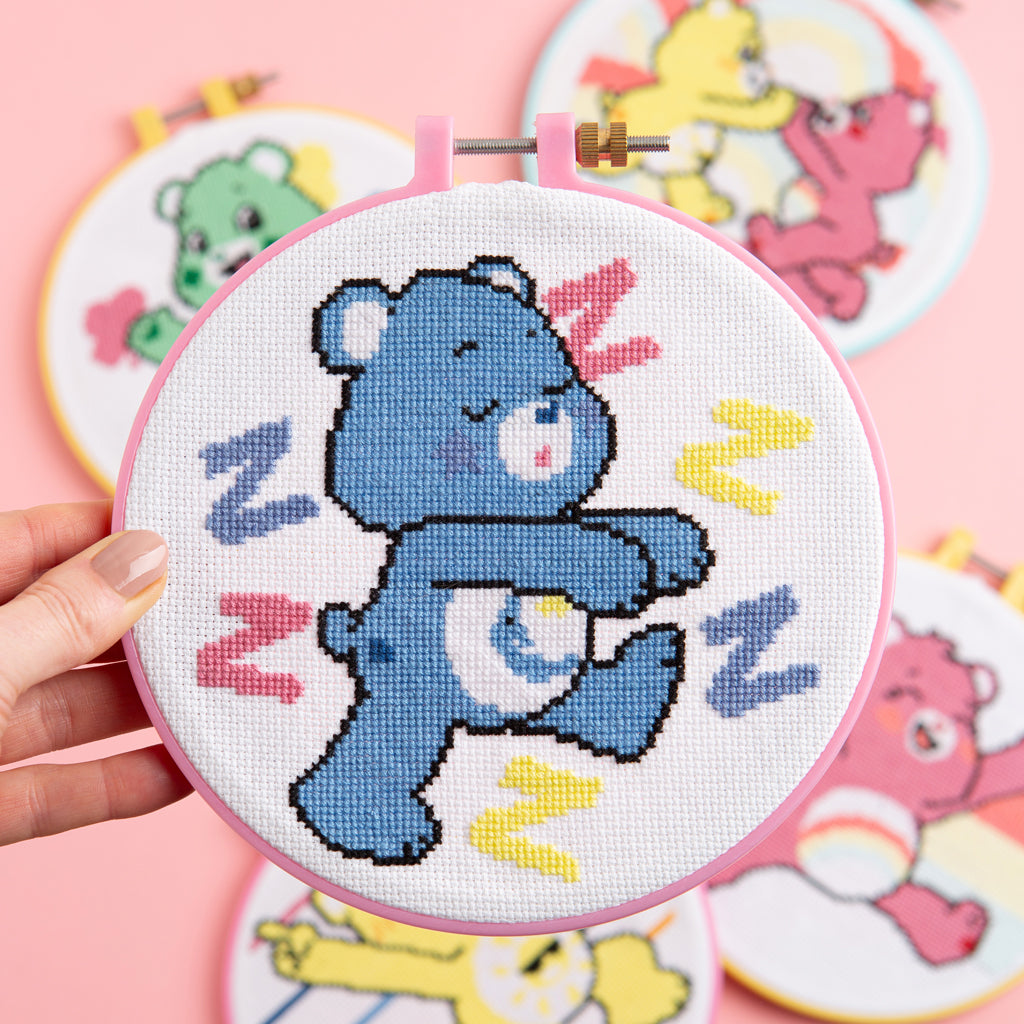 Care Bears Bedtime Bear Follow Your deals Dreams Stamped Cross Stitch Kit to Make a Ba